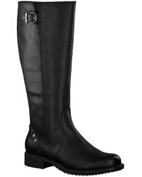 Tamaris Damenstiefel Stiefel Schwarzer Langschaftstiefel mit Nieten 25611-001