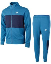 Survetement nike bleu 2025 orange