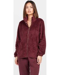 Volcom - Polaire Sudadera con cremallera Pheelin Phuzzy - Burgundy - Lyst