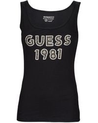 Guess - Tank top logo tank top - Lyst