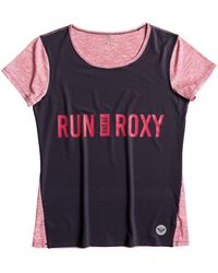 Roxy T-shirt Korte Mouw Cutback Tee - Roze