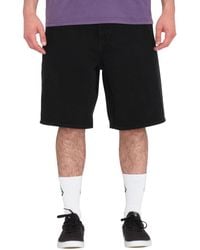 Volcom - Short Pantalón Corto Billow Denim Short - Black - Lyst