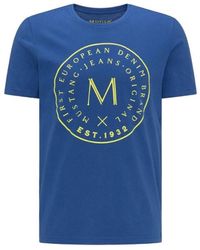 Mustang - T-Shirt Korte Mouw Alex Print - Lyst