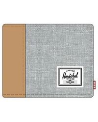 Herschel Supply Co. - Portefeuille Hank Wallet Light Grey Crosshatch/Natural - Lyst