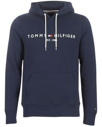 Tommy Hilfiger Felpa Tommy Logo Hoody - Blu