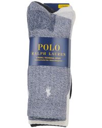 Polo Ralph Lauren SPORT X3 Chaussettes de sports - Bleu