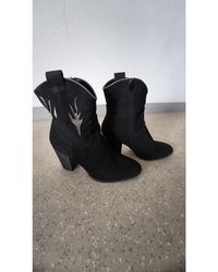 Sans marque - Bottines Bottines Noires Et Argentées - Lyst