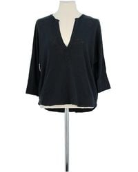 Ba&sh - Blouses T-shirt en coton noir - Lyst