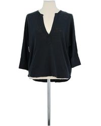 Ba&sh - Blouses T-shirt en coton noir - Lyst