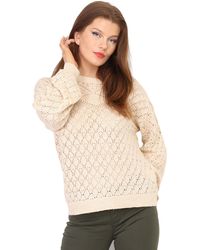 La Modeuse - Pull Pulls pour - Beige - Lyst