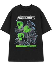 Minecraft - T-Shirt Beware Of The Dark T-Shirt À Manches Courtes - Lyst