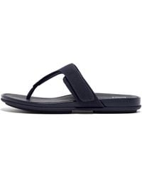 Fitflop - Teenslippers Gracie Adjustable Canvas Toe-Post Sandals - Lyst