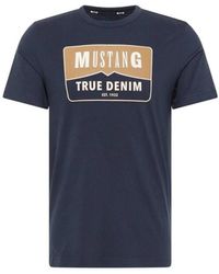 Mustang - T-Shirt Korte Mouw Alex C Print - Lyst