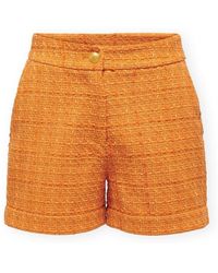 ONLY - Short Billie Boucle Shorts - Apricot - Lyst