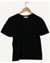 Femme Vêtements Tops T-shirts T-shirt en maille nervurée à manches bouffantes Maje en coloris Noir 