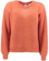 Maglieria \u0026 Cardigan Donna | Sandro Cardigan Twinset In Lana Vaniglia –  Cagonline
