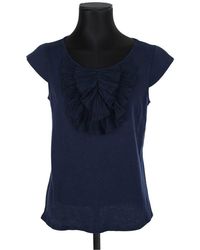 Manoush - T-shirt T-shirt en coton bleu - Lyst