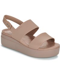 Crocs™ - Sandales plates Brooklyn Low Wedge - Lyst