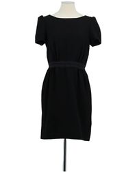 Tara Jarmon - Robe courte Robe en soie noire - Lyst