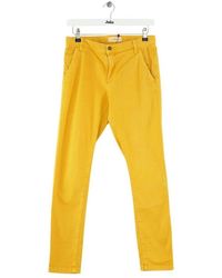Ba&sh - Jeans Jean slim en coton jaune - Lyst