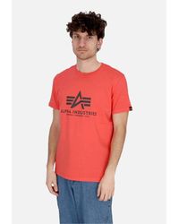 Alpha Industries - T-Shirt Maglietta Uomo Basic Tee Radiant - Lyst