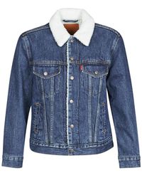 Levi's Spijkerjack Levis Ex-bf Sherpa Trucker - Blauw