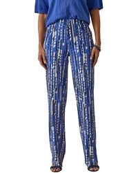Daxon - Pantalon Pantalon Élastiqué En Crêpe Fluide - Lyst