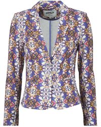 ONLY - Blazer Onlpoptrash L/S Aop Blazer - Lyst