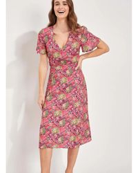 La Fiancee Du Mekong - Robe Robe midi fluide imprimée BINTOU - Lyst