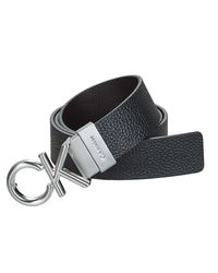 Calvin Klein - Cintura Adj/Rev Ck Metal Bombe Pb 35Mm - Lyst