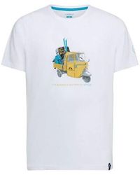 La Sportiva - T-shirt T-shirt Ape White/Bamboo - Lyst