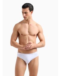 EA7 - Maillots de bain 7M000501 AF14514 SLIP BEACHWEAR-M0076 WHITE/SILVER - Lyst