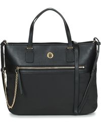 Tommy Hilfiger Handtas Core Nylon Med Tote - Zwart