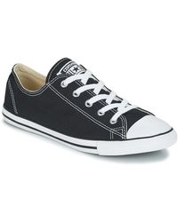 black all star peached canvas ox trainers