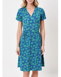 La Fiancee Du Mekong - Robe courte Robe cache-cœur maille fluide ABA - Lyst