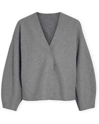 Vila - Manteau Noos Juice Loose Jacket - Medium Grey Melange - Lyst