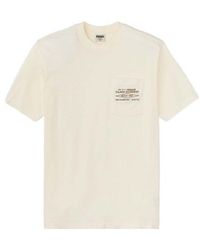 Filson - T-shirt T-shirt Embroidered Pocket Off White Diamond - Lyst