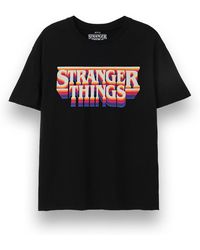 Stranger Things - T-shirt Retro Logo T-shirt à manches courtes - Lyst