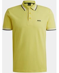 BOSS - T-shirt Polo pour s Paddy de avec bords contrastés - Lyst