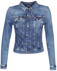 Tommy Hilfiger Spijkerjack Slim Trucker Vivian - Blauw
