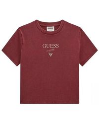 Guess - T-shirt W4BI05 J1314 GO VINTAGE BAKER-F5E9 VINO - Lyst