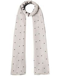 Liu Jo - Echarpe Étole color block noire - Lyst
