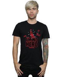 Marvel - T-shirt I'm No Hero - Lyst