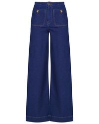 ONLY - Flared/Bootcut Onlmadeline Hw Wide - Lyst