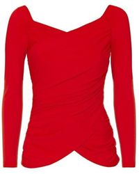 Guess - Blouses Top Rory Rouge W74P73 - Lyst