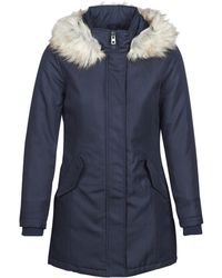 ONLY Parka Jas Onlkaty - Blauw