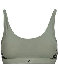 adidas - Bralette Active Essentials Cotton 3 Stripes - Lyst