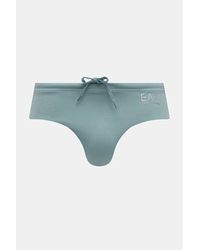 EA7 - Maillots de bain 7M000501 AF14514 SLIP BEACHWEAR-MB159 MINERAL BLUE/SILVER - Lyst