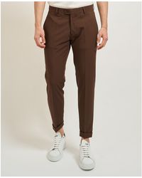 SETTE/MEZZO - Chinots Pantalon classique pour Settemezzo avec ceinture - Lyst