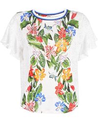 Desigual T-shirt Korte Mouw Silvana - Wit